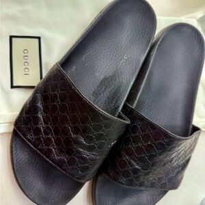 Gucci Black Luxury Slide Sandals
